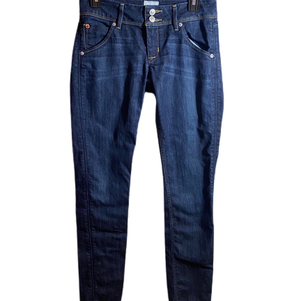 Hudson Collin flap skinny Jean size 26 dark wash cotton spandex blend